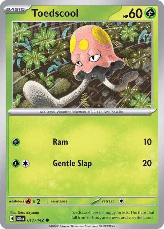 Toedscool 17/142 Common | Stellar Crown | Pokemon Card