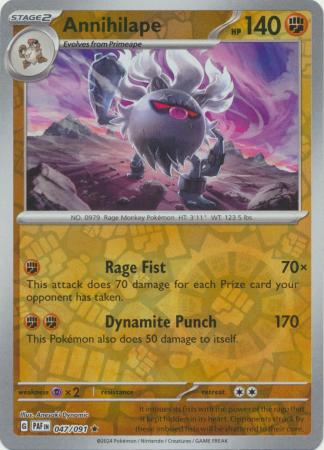 Annihilape 47/91 Reverse Holo | Paldean Fates | Pokemon Card