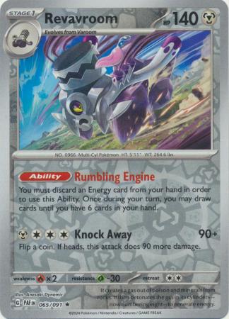 Revavroom 65/91 Reverse Holo | Paldean Fates | Pokemon Card