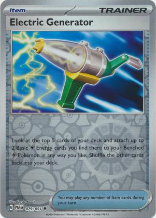 Electric Generator 79/91 Reverse Holo | Paldean Fates | Pokemon Card