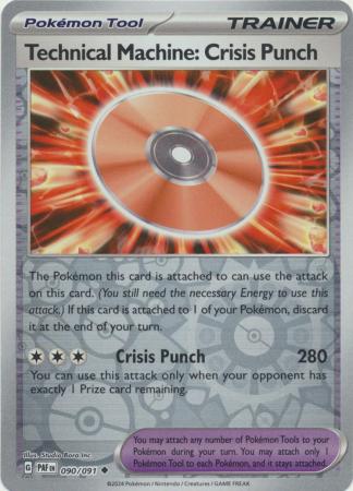 Technical Machine: Crisis Punch 90/91 Reverse Holo | Paldean Fates | Pokemon Card