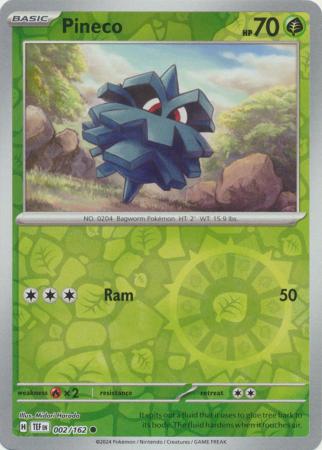 Pineco 2/162 Reverse Holo | Temporal Forces | Pokemon Card