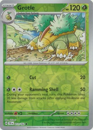 Grotle 11/162 Reverse Holo | Temporal Forces | Pokemon Card