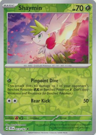 Shaymin 13/162 Reverse Holo | Temporal Forces | Pokemon Card