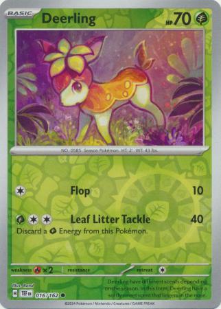 Deerling 16/162 Reverse Holo | Temporal Forces | Pokemon Card