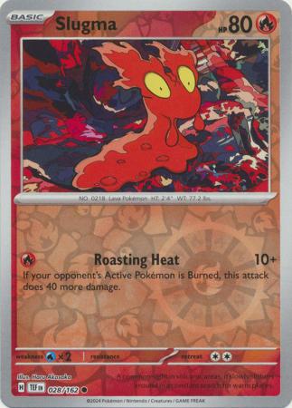 Slugma 28/162 Reverse Holo | Temporal Forces | Pokemon Card