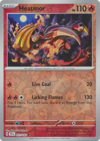 Heatmor 31/162 Reverse Holo | Temporal Forces | Pokemon Card