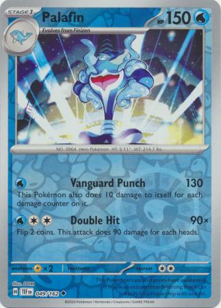 Palafin 49/162 Reverse Holo | Temporal Forces | Pokemon Card