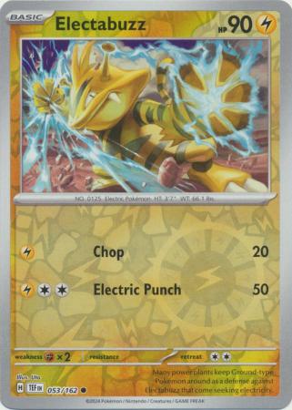 Electabuzz 53/162 Reverse Holo | Temporal Forces | Pokemon Card