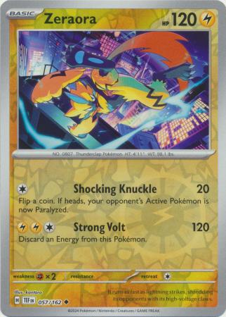 Zeraora 57/162 Reverse Holo | Temporal Forces | Pokemon Card