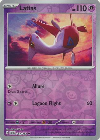 Latias 67/162 Reverse Holo | Temporal Forces | Pokemon Card