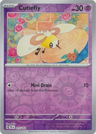 Cutiefly 75/162 Reverse Holo | Temporal Forces | Pokemon Card