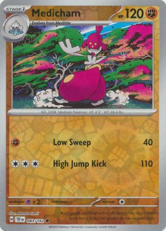 Medicham 83/162 Reverse Holo | Temporal Forces | Pokemon Card