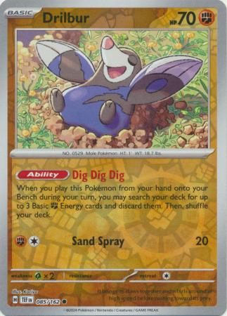 Drilbur 85/162 Reverse Holo | Temporal Forces | Pokemon Card