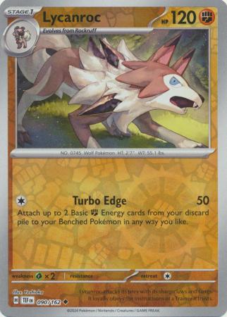 Lycanroc 90/162 Reverse Holo | Temporal Forces | Pokemon Card