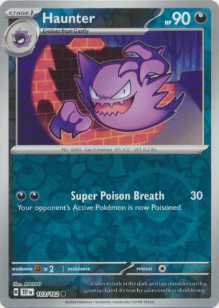 Haunter 103/162 Reverse Holo | Temporal Forces | Pokemon Card