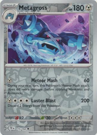 Metagross 115/162 Reverse Holo | Temporal Forces | Pokemon Card