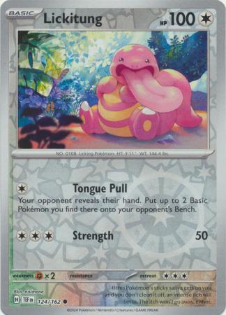 Lickitung 124/162 Reverse Holo | Temporal Forces | Pokemon Card