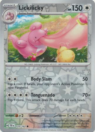 Lickilicky 125/162 Reverse Holo | Temporal Forces | Pokemon Card