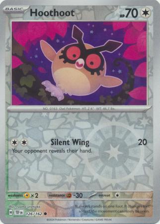 Hoothoot 126/162 Reverse Holo | Temporal Forces | Pokemon Card