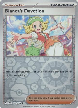 Bianca's Devotion 142/162 Reverse Holo | Temporal Forces | Pokemon Card