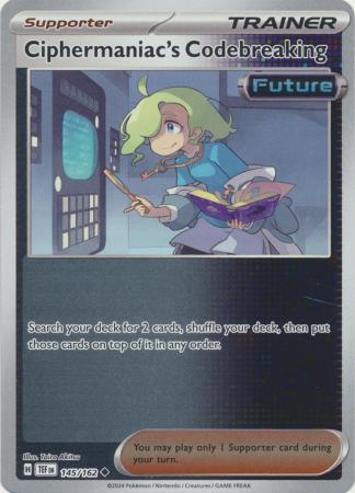 Ciphermaniac's Codebreaking 145/162 Reverse Holo | Temporal Forces | Pokemon Card