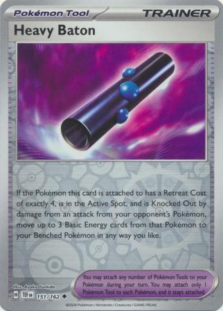 Heavy Baton 151/162 Reverse Holo | Temporal Forces | Pokemon Card