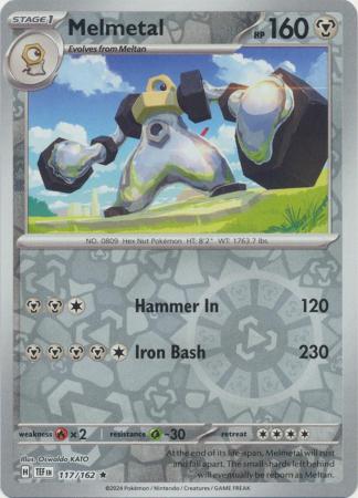 Melmetal 117/162 Reverse Holo | Temporal Forces | Pokemon Card