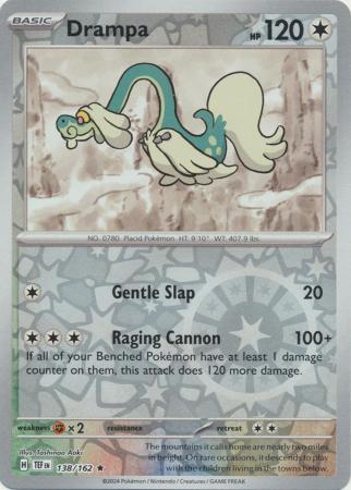 Drampa 138/162 Reverse Holo | Temporal Forces | Pokemon Card