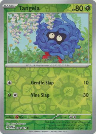 Tangela 1/167 Reverse Holo | Twilight Masquerade | Pokemon Card