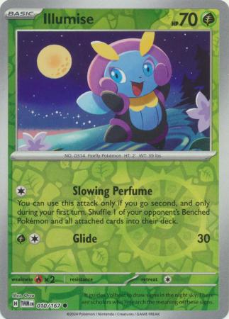 Illumise 10/167 Reverse Holo | Twilight Masquerade | Pokemon Card