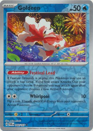 Goldeen 44/167 Reverse Holo | Twilight Masquerade | Pokemon Card