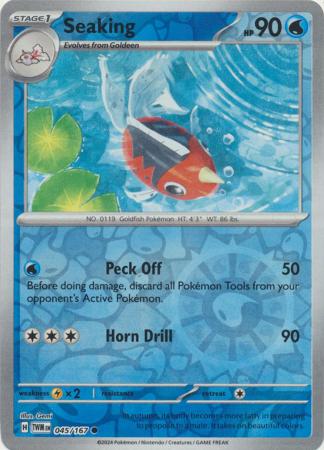 Seaking 45/167 Reverse Holo | Twilight Masquerade | Pokemon Card