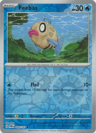 Feebas 49/167 Reverse Holo | Twilight Masquerade | Pokemon Card