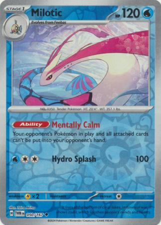 Milotic 50/167 Reverse Holo | Twilight Masquerade | Pokemon Card