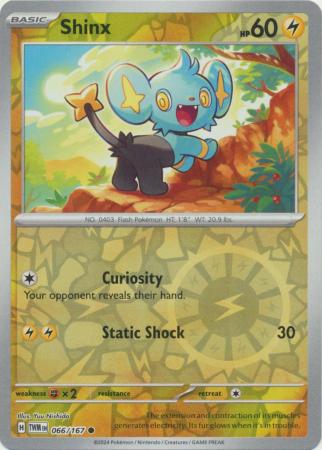 Shinx 66/167 Reverse Holo | Twilight Masquerade | Pokemon Card