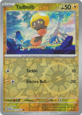 Tadbulb 73/167 Reverse Holo | Twilight Masquerade | Pokemon Card