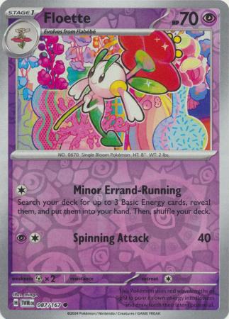 Floette 87/167 Reverse Holo | Twilight Masquerade | Pokemon Card