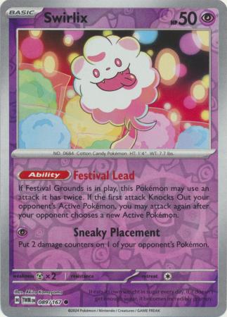 Swirlix 89/167 Reverse Holo | Twilight Masquerade | Pokemon Card