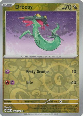 Dreepy 128/167 Reverse Holo | Twilight Masquerade | Pokemon Card