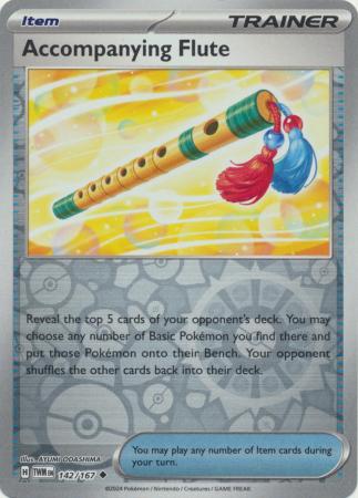 Accompanying Flute 142/167 Reverse Holo | Twilight Masquerade | Pokemon Card