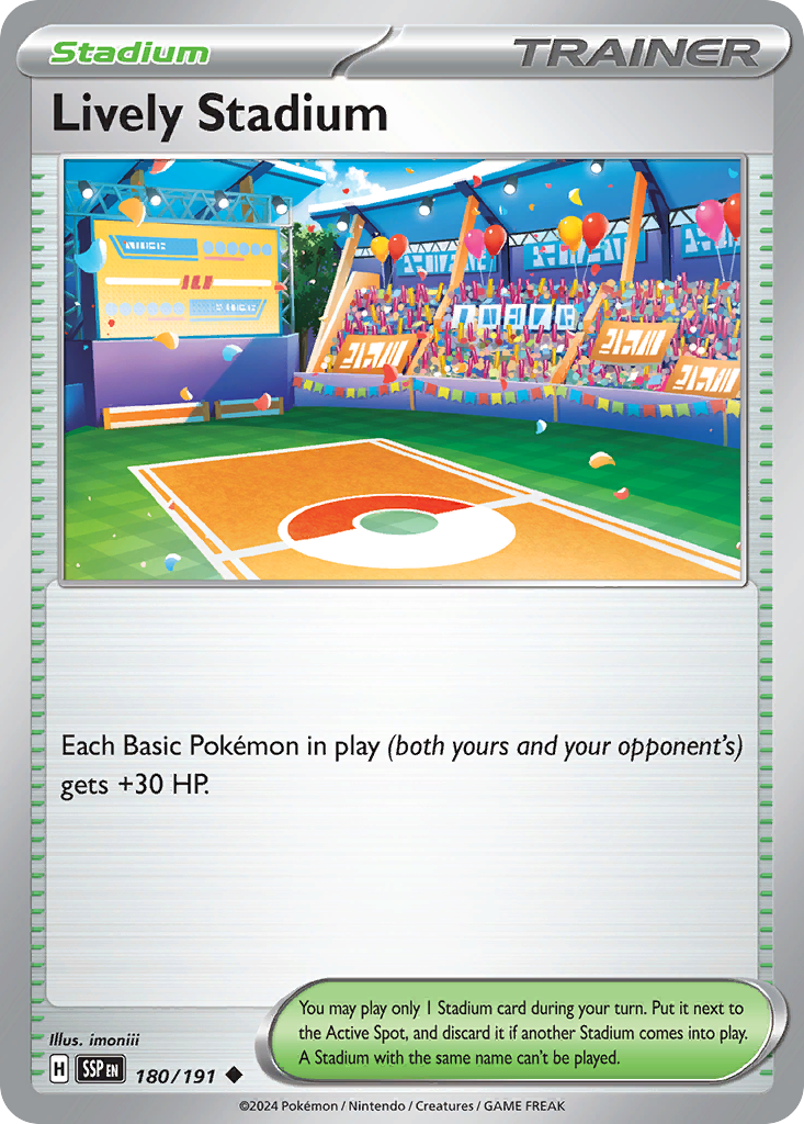 Lively Stadium 180/191 Uncommon | Surging Sparks | Pokemon Card