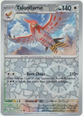 Talonflame 123/142 Reverse Holo | Stellar Crown | Pokemon Card