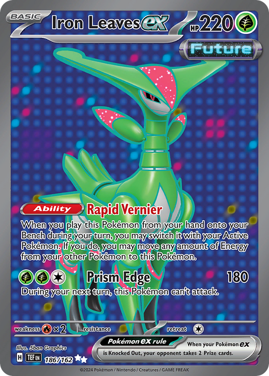 Iron Leaves ex 186/162 Ultra Rare | Temporal Forces | Pokemon Card