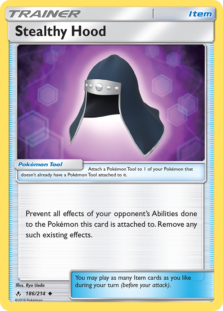 Stealthy Hood 186/214 Uncommon | Unbroken Bonds | Pokemon Card