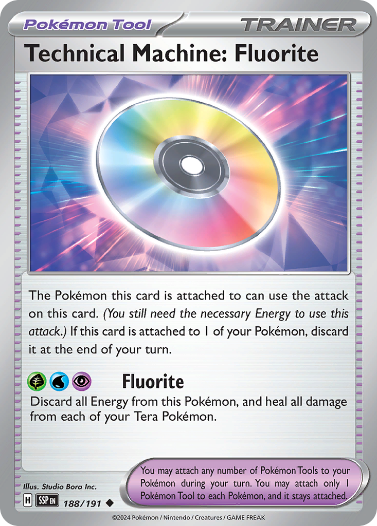 Technical Machine: Fluorite 188/191 Uncommon | Surging Sparks | Pokemon Card