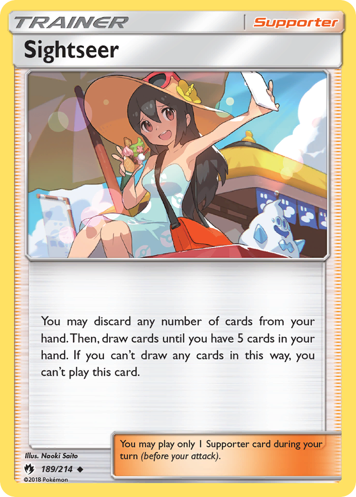 Sightseer 189/214 Uncommon | Lost Thunder | Pokemon Card