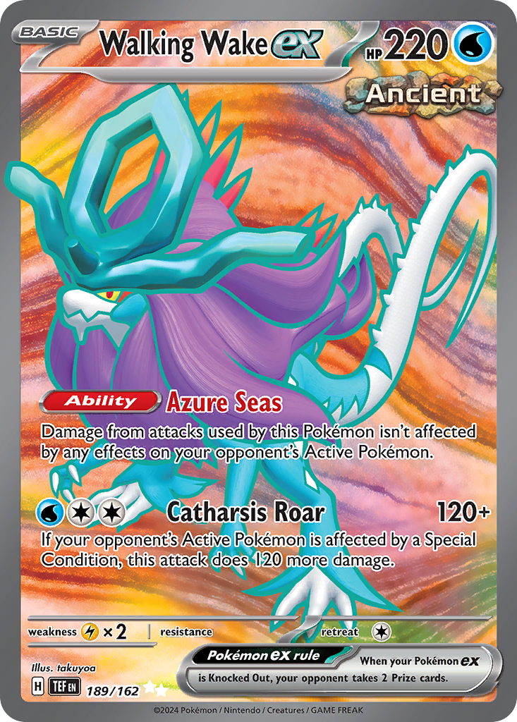 Walking Wake ex 189/162 Ultra Rare | Temporal Forces | Pokemon Card