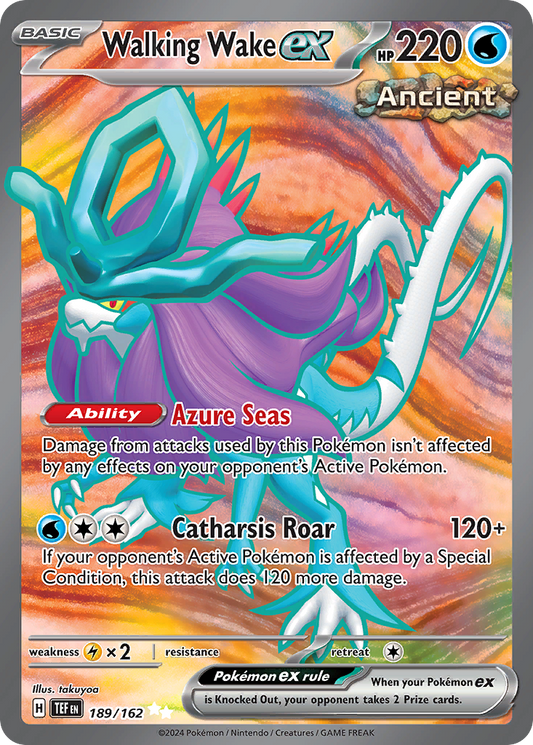 Walking Wake ex 189/162 Ultra Rare | Temporal Forces | Pokemon Card