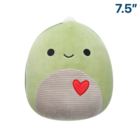 Herb the Green Sea Turtle Valentine's Day ~ 7.5" Squishmallow Plush